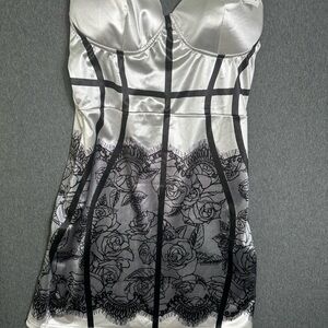 SHEIN Y2K Black and White Dress Large